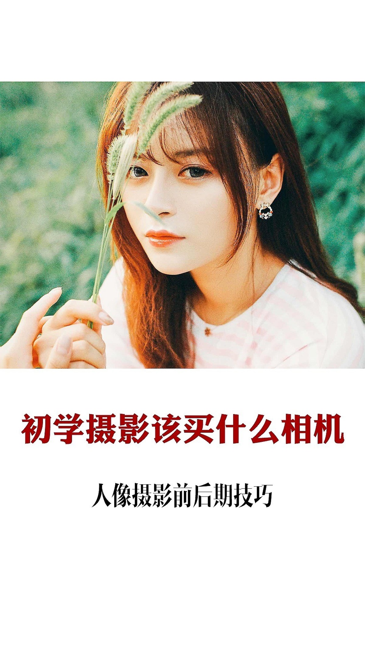 人像摄影干货分享教程:初学摄影该买什么相机